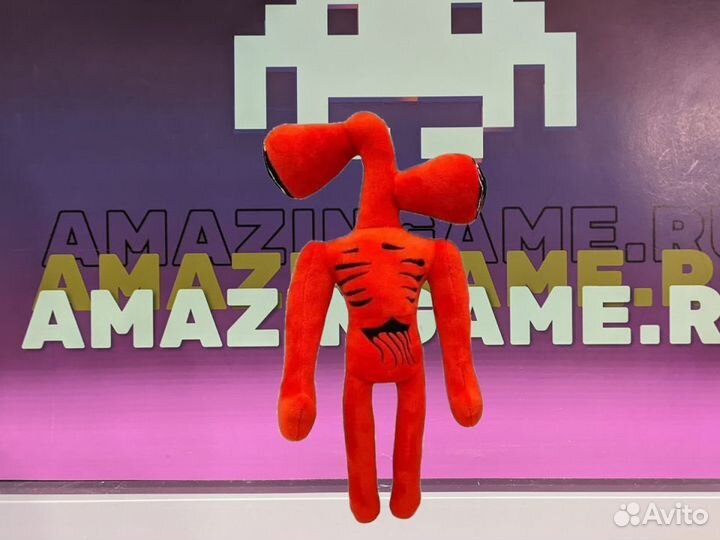 Игрушка мягкая Сиреноголовый красный 30-40 см