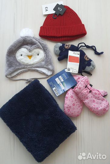Варежки детские шапка шарф C&A новые разные