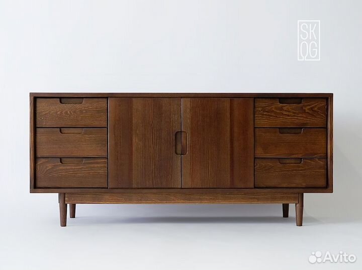 Тумба «Ольга Ольговна» 6 ящиков цвет орех