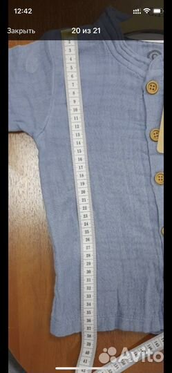 Летний костюм из муслина для мальчика