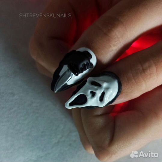 Маникюр Педикюр Сложное наращивание ногтей Креатив