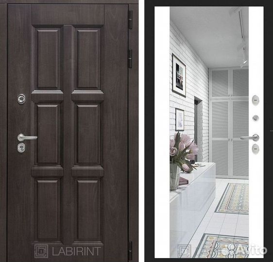 Дверь входная коричневая с термо-разрывом