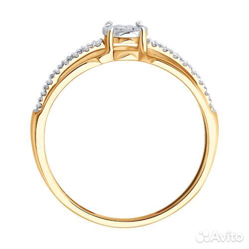 Кольцо Diamant из золота, 51-210-02927-1, р.16,5