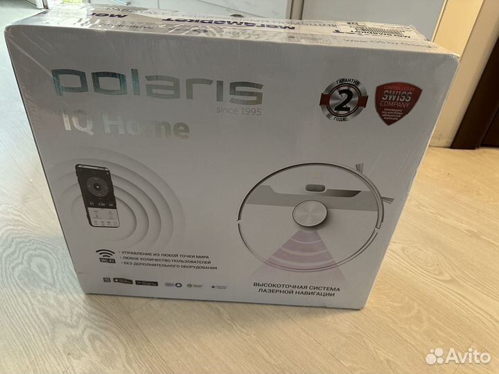 Робот-пылесос Polaris pvcr 6001 IQ Home Aqua белый