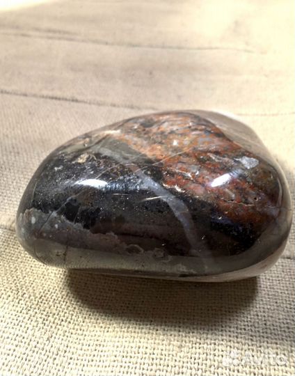 Крейзи Агат чёрный 130гр. Минералы, камни