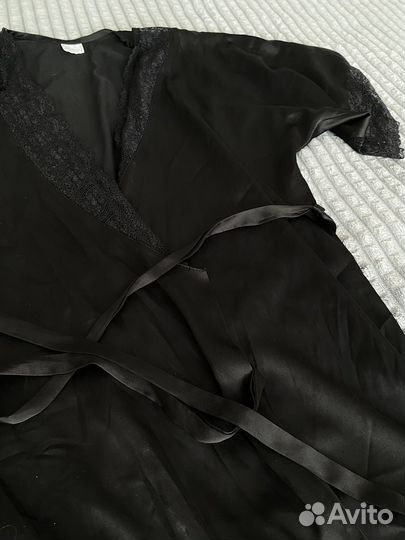 Халат женский атласный