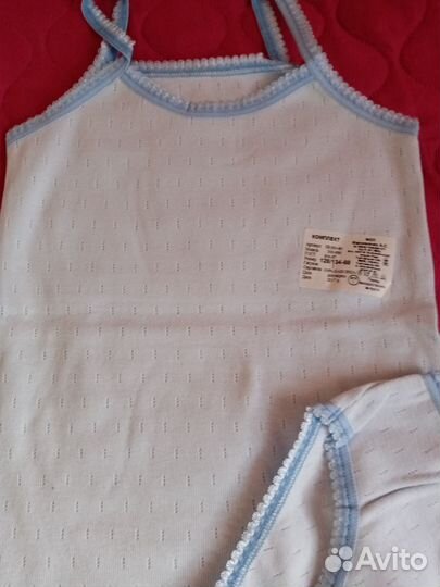 Комплект трусы и майка для девочки новые