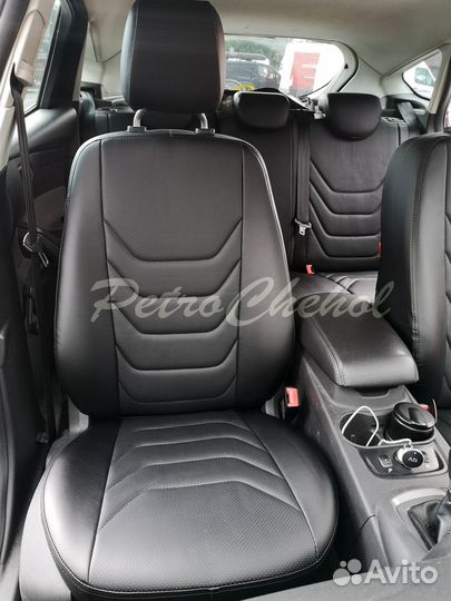 Чехлы на Форд Фокус 3 Ломаная линия с установкой