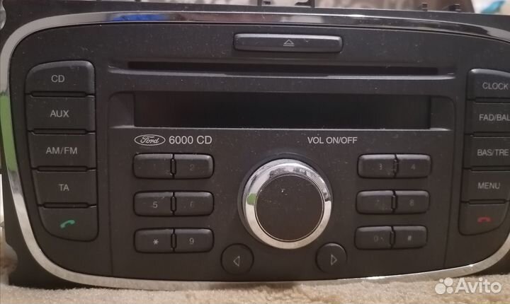 Магнитола Ford Focus 2 6000CD с кодом