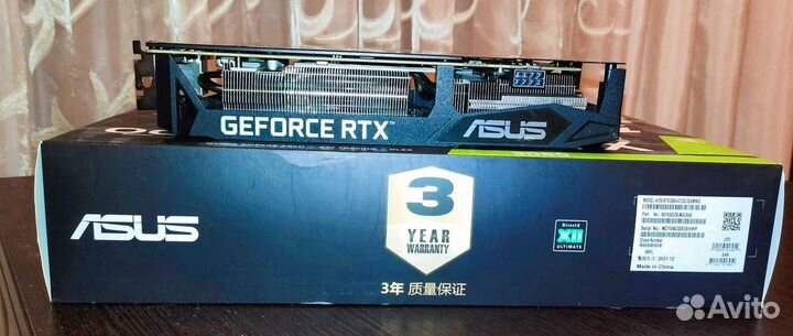 Видеокарта RTX 3060 asus 12gb OC