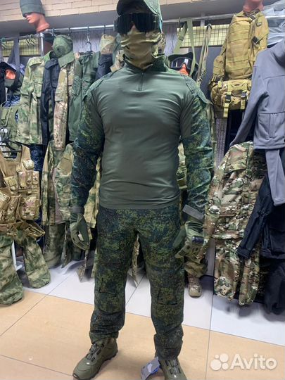 Костюм летний тактический зеленый пиксель