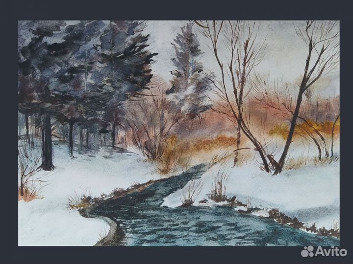 Картины этюды наброски живопись пейзаж акварель