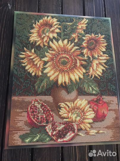 Алмазная мозаика, готовая работа