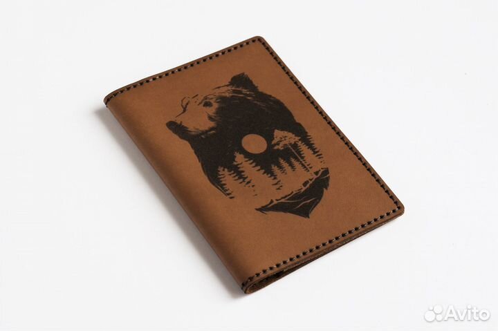 Обложка для паспорта из натуральной кожи