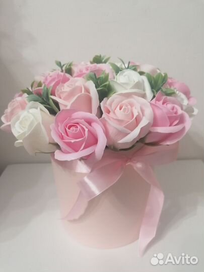 Букет из мыльных цветов(не мыло)