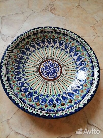 Ляган блюдо для плова. Ручная роспись