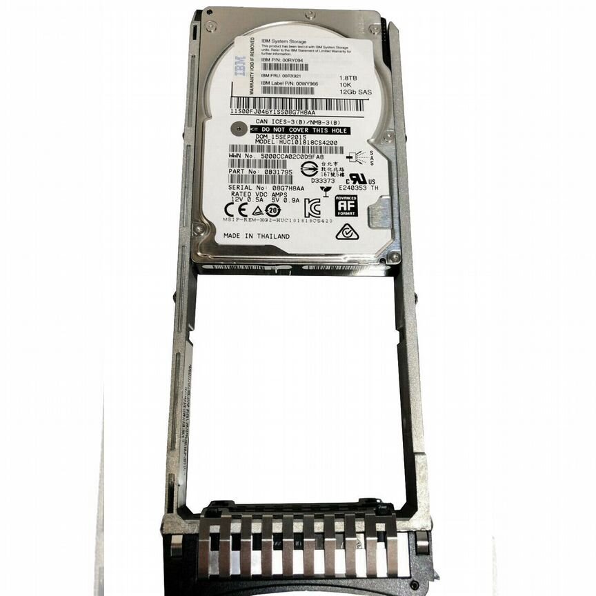 [00RX921] Жесткий Диск Ibm 1.8tb 00ry094 00wy966 Sas 00rx921