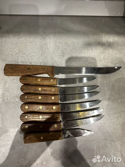 Набор ножей OLD homestead с подставкой США