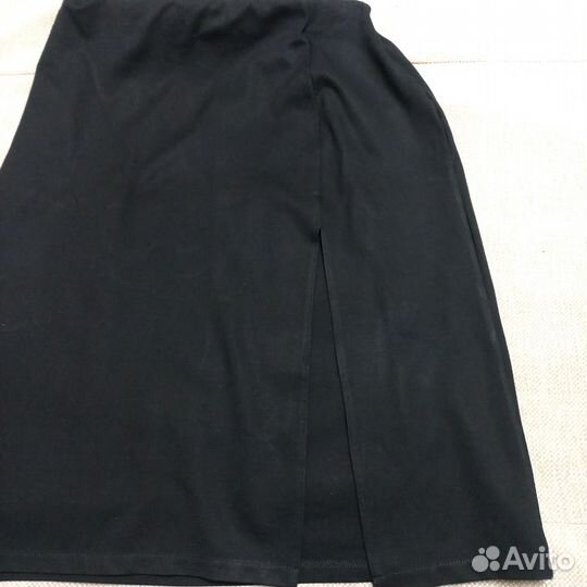 Юбка карандаш, 54-56 черная, плотный трикотаж