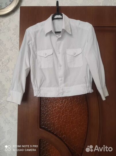 Рубашка белая кадетская