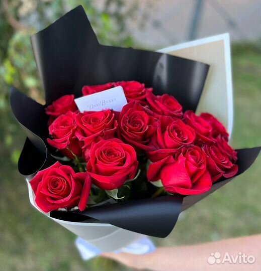 15 эквадорских роз премиум 60см