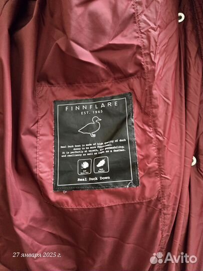 Пуховик finn flare 44 оригинал