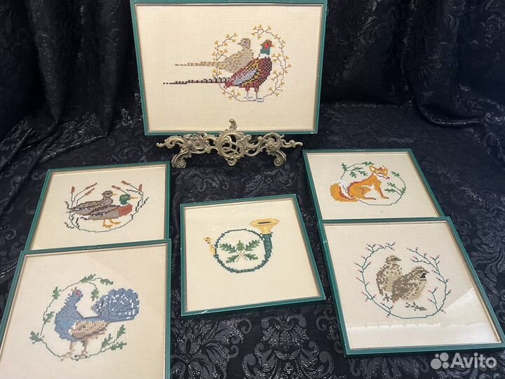 Картины германия утки охота вышивка винтаж