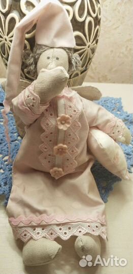 Интерьерная кукла тильда ручной работы