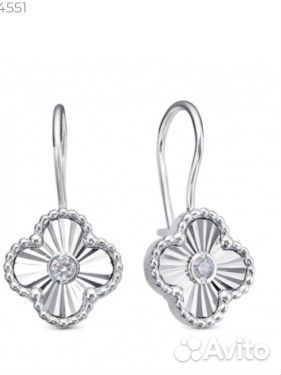 Серьги Ван Клиф 925 пробы