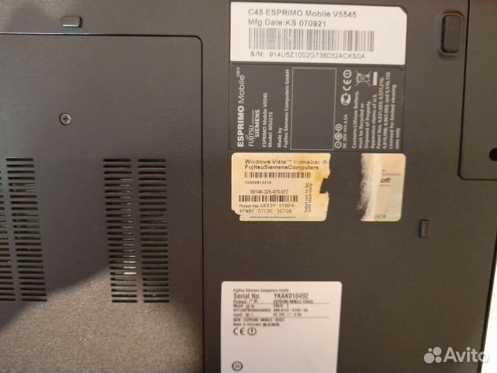 Ноутбук fujitsu siemens