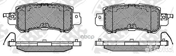 Колодки тормозные дисковые зад PN25001 NiBK