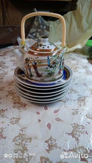 Чайный набор, фарфор, японские мотивы