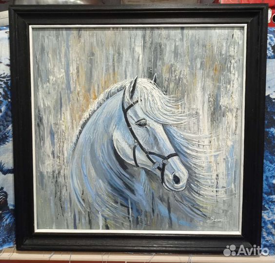 Картина маслом на оргалите. Натюрморт 