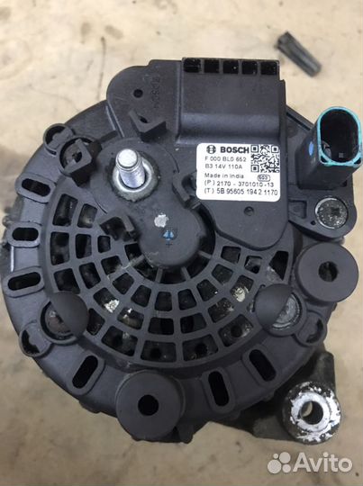 Генератор ваз Bosch 110А ампер калина гранта Приор
