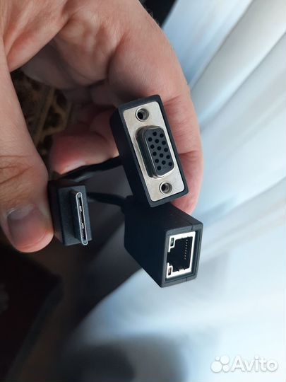 Переходник для ноутбука Acer Lan и VGA разъемы