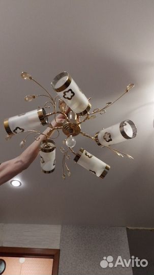 Люстра потолочная бу