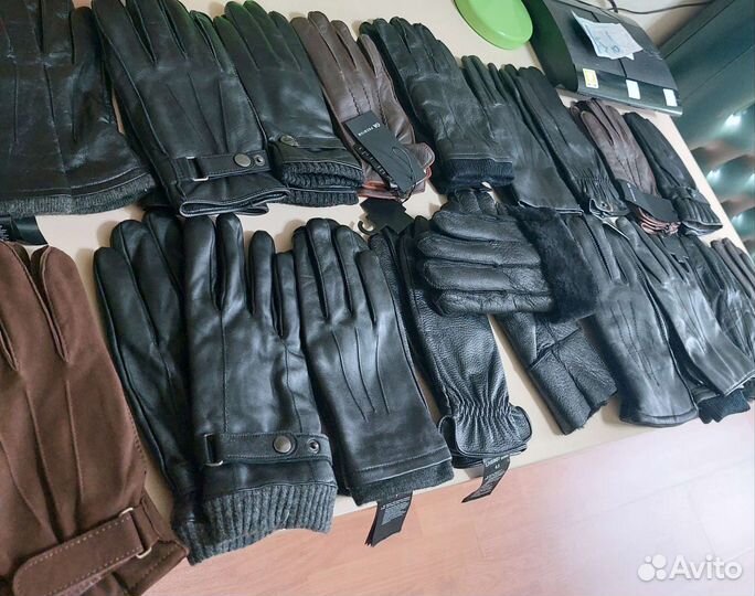 Мужские кожаные перчатки