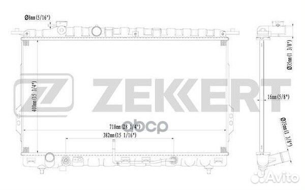 Радиатор охл. дв. Hyundai Sonata IV 98- mk-1120