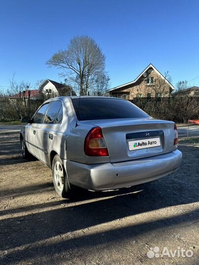 Hyundai Accent 1.5 AT, 2004, 249 000 км