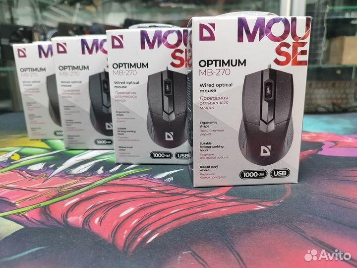 Мышь офисная Defender новая