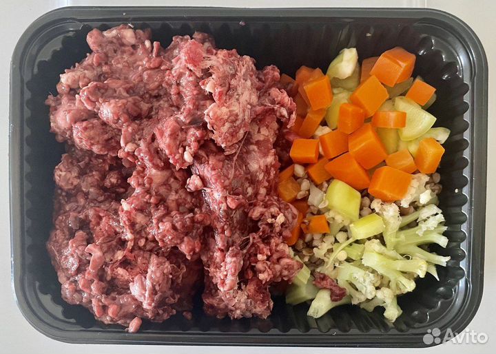 Обеды для крупных пород собак (мясо для собак)