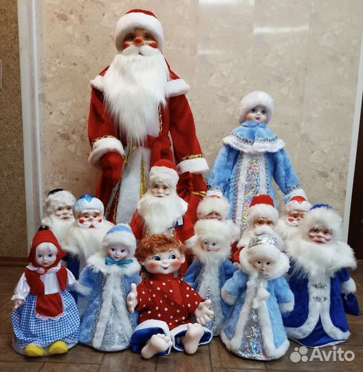 Дед Мороз Снегурочка игрушки пвх качественные