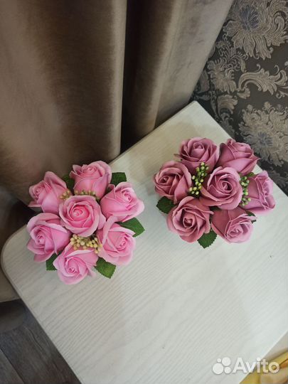 Букет-комплимент из мыльных роз