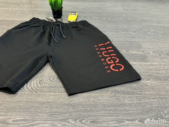 Шорты hugo boss вышивка