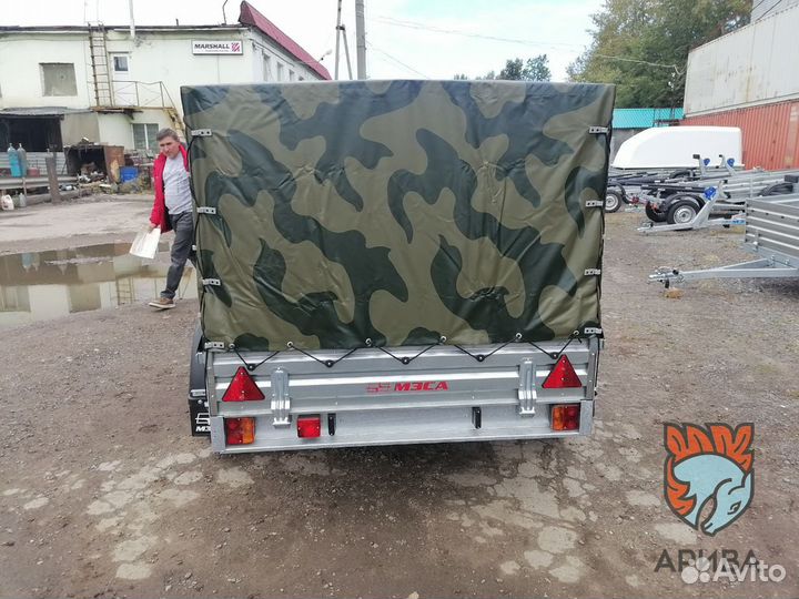 Прицеп 33.022 с тентом 110 см. Фаркопы.Сертификаты