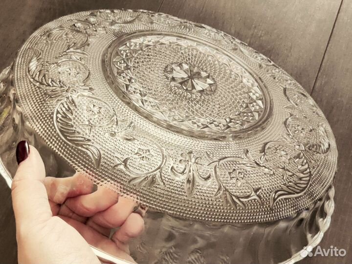 Хрустальная посуда - блюдо, поднос, менажница