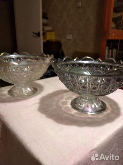 Ваза конфетница хрусталь