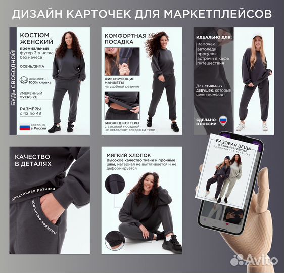 Инфографика бесплатно для маркетплейсов wb/ozon