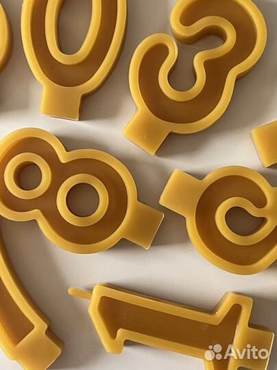 Свеча цифра для торта из пчелиного воска