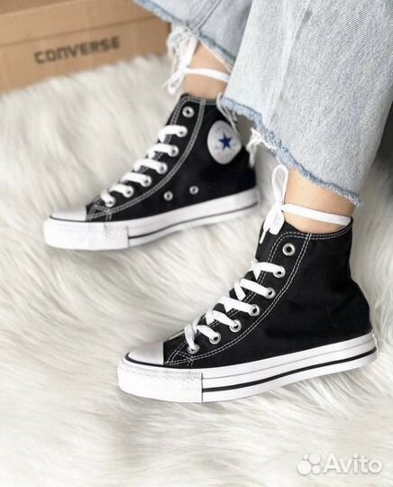Кеды Converse All Star Mid (Black & White)